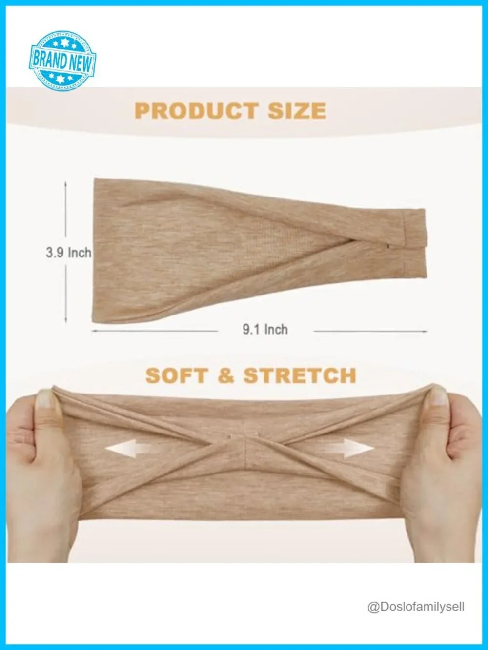 6 Pack Non Slip Stretchy Headbands for Women Sports Yoga Workout